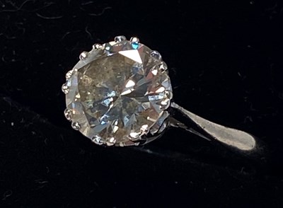 Jewellery Three Ct Diamond Ring Sold For 8K