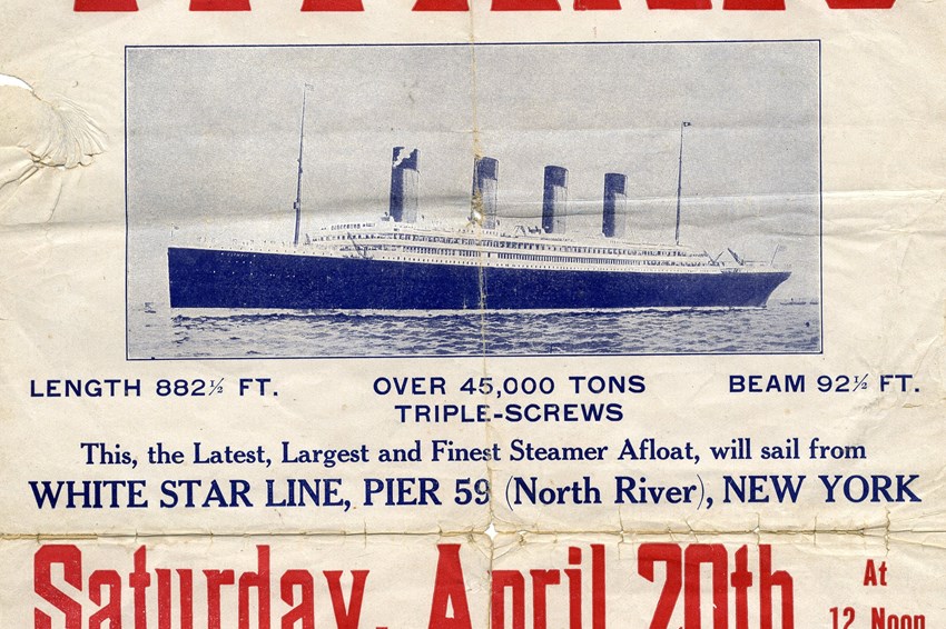 Collectables Titanic Return Voyage Poster Sold For £76000